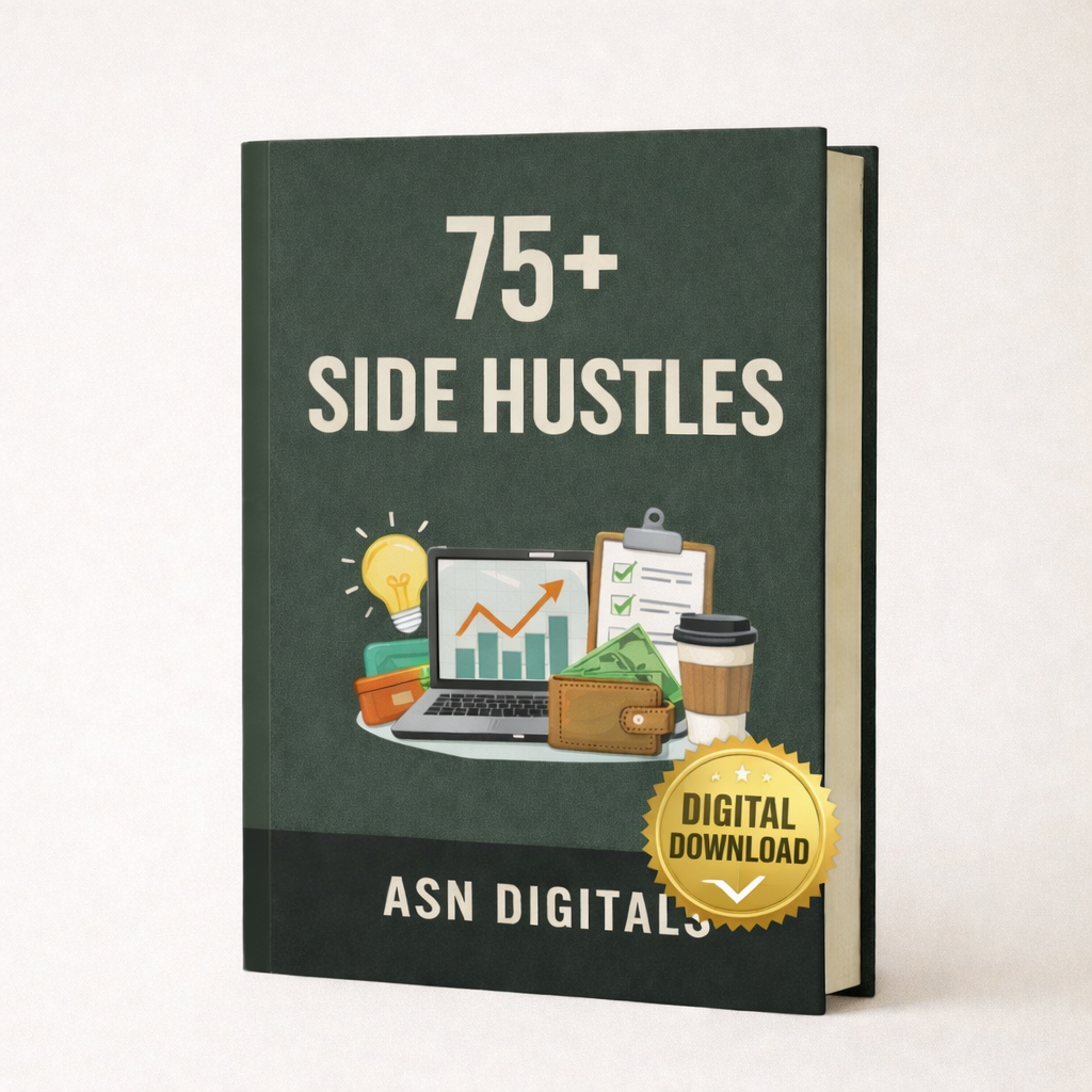 75+ Side Hustles (that actually make sense)— Digital Guide (PDF)