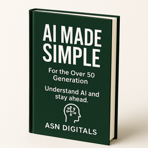 AI Made Simple guide cover - beginner's guide to artificial intelligence ebook