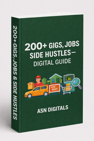 200+ Gigs, Jobs & Side Hustlers digital guide cover