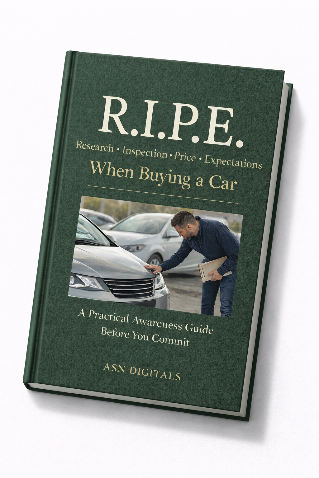  R.I.P.E. When Buying a Car ebook cover - car buying guide